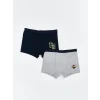 LCW Kids Lacivert Fenerbahçe Baskılı Erkek Çocuk Boxer 2li