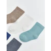 LCW baby Antrasit Basic Erkek Bebek Soket Çorap 5li
