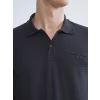 LCWAIKIKI Classic Antrasit Polo Yaka Uzun Kollu Erkek Sweatshirt