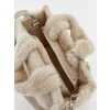 LCW ACCESSORIES Ekru Pelüş Kadın El Çantası