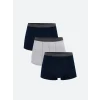 LC WAIKIKI Gri Standart Kalıp Pamuklu Esnek Erkek Boxer 3lü