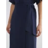 LCWAIKIKI Classic Lacivert Beli Bağlamalı Saten Etek