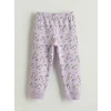 LCW Kids Lila Desenli Kız Çocuk Pijama Takımı