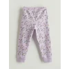 LCW Kids Lila Desenli Kız Çocuk Pijama Takımı