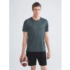 XSIDE ACTIVE Yeşil Bisiklet Yaka Kısa Kollu Erkek Spor Tişört