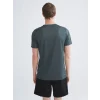 XSIDE ACTIVE Yeşil Bisiklet Yaka Kısa Kollu Erkek Spor Tişört