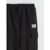 LCW Kids Siyah Kargo Cepli Erkek Çocuk Jogger Eşofman Altı