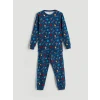 LCW DREAM Lacivert Baskılı Erkek Çocuk Pijama Takımı