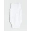 LCW baby Ekru Basic Kız Bebek Çıtçıtlı Body 3lü