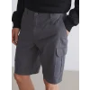 XSIDE Antrasit Standart Kalıp Erkek Kargo Şort
