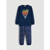 LCW Kids Lacivert Brawl Stars Baskılı Erkek Çocuk Pijama Takım