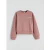 LCW Kids Pembe Bisiklet Yaka Kız Çocuk Soft Touch Sweatshirt ve Eşofman Altı