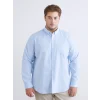 LCWAIKIKI Classic Mavi Regular Fit Uzun Kollu Oxford Erkek Gömlek