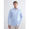 LCWAIKIKI Classic Mavi Regular Fit Uzun Kollu Oxford Erkek Gömlek