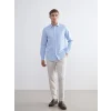 LCWAIKIKI Classic Mavi Regular Fit Uzun Kollu Oxford Erkek Gömlek