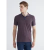 LCWAIKIKI Classic Mor Polo Yaka Düz Erkek Tişört