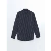 LCW Vision Lacivert Slim Fit Çizgili Erkek Gömlek