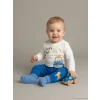 LCW baby Bej Bisiklet Yaka Erkek Bebek Sweatshirt ve Eşofman Alt