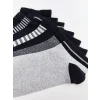 LCW ACCESSORIES Karışık Çizgili Erkek Patik Çorap 7li