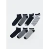 LCW ACCESSORIES Karışık Çizgili Erkek Patik Çorap 7li