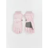 LCW Kids Pembe Desenli Kız Çocuk Kar Eldiveni