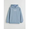 LCW Kids Mavi Baskılı Kız Çocuk Kalın Sweatshirt