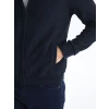 LCWAIKIKI Classic Lacivert Kolej Yaka Uzun Kollu Erkek Fermuarlı Sweatshirt