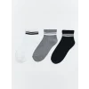 LCW Kids Karışık Çizgili Erkek Çocuk Soket Çorap 3lü