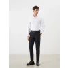 LCW BUSINESS Beyaz Büyük Beden Slim Fit Uzun Kollu Oxford Erkek Gömlek