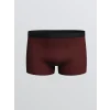 LC WAIKIKI Bordo Standart Kalıp Pamuklu Esnek Erkek Boxer 3lü