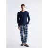 LC WAIKIKI Lacivert Standart Kalıp Erkek Pijama Takımı