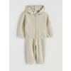 LCW baby Bej Kapüşonlu Erkek Bebek Eşofman Takımı
