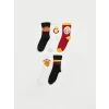 LCW Kids Karışık Galatasaray Desenli Erkek Çocuk Soket Çorap 5li