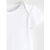 LCW baby Ekru Basic Unisex Bebek Çıtçıtlı Bodysuit
