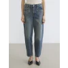 LCW Jeans İndigo Barrel Fit Taşlı Kadın Jean Pantolon