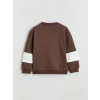 LCW Kids Kahverengi Baskılı Erkek Çocuk Sweatshirt ve Eşofman Altı