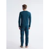 LC WAIKIKI Petrol Standart Kalıp Erkek Pijama Takım