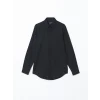 LCW BUSINESS Siyah Slim Fit Uzun Kollu Oxford Erkek Gömlek