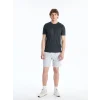 XSIDE ACTIVE Gri Bisiklet Yaka Kısa Kollu Erkek Spor Tişört