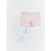 LCW Kids Beyaz Basic Kız Çocuk Boxer 3lü