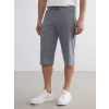 LCWAIKIKI Classic Gri Standart Kalıp Erkek Bermuda Şort