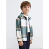 LCW Kids Yeşil Ekose Erkek Çocuk Oduncu Gömlek