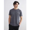 XSIDE ACTIVE Antrasit Bisiklet Yaka Erkek Tişört