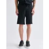 XSIDE Siyah Rahat Kalıp Erkek Şort