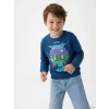 LCW Kids Petrol Minecraft Baskılı Erkek Çocuk Kalın Sweatshirt