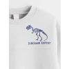LCW Kids Gri Dinozor Baskılı Erkek Çocuk Sweatshirt ve Eşofman Altı