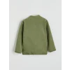 LCW Kids Haki Kolej Yaka Basic Uzun Kollu Erkek Çocuk Fermuarlı Sweatshirt