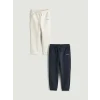 LCW Kids İndigo Beli Lastikli Erkek Çocuk Jogger Eşofman Alt 2li