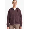 Defacto C1809AXBN340 Kahve Relax Fit Kapüşonlu Basic Düz Kalın Fermuarlı Sweatshirt