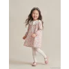 LCW Kids Pembe Bebe Yaka Çiçekli Kız Çocuk Elbise
